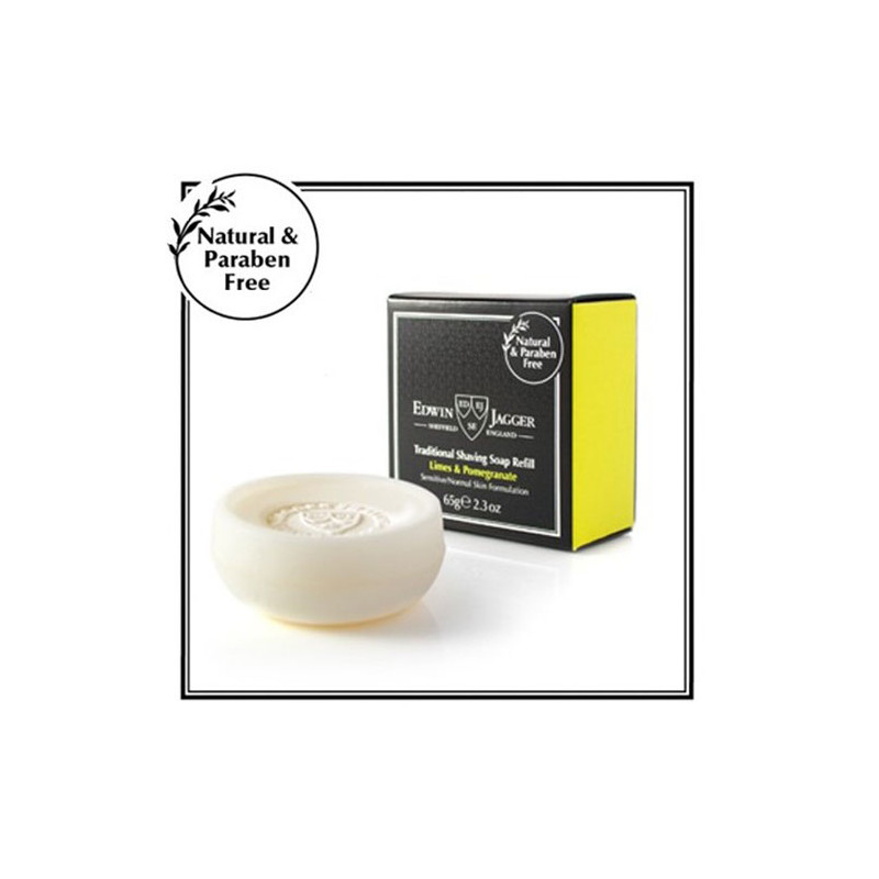 Edwin Jagger Recharge Savon à raser Traditionnel Lima et Grenade (65gr) Edwin Jagger Recharge Savon à raser Traditionnel Lima et Grenade (65gr)
