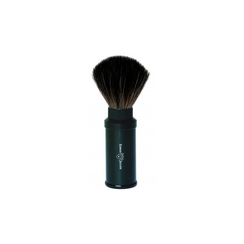 Edwin Jagger Brosse de Rasage Synthétique pour Voyage Noir