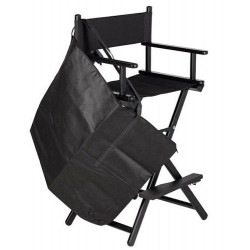 D'Orleac Chaise de Maquillage Noire avec Ccouvercle