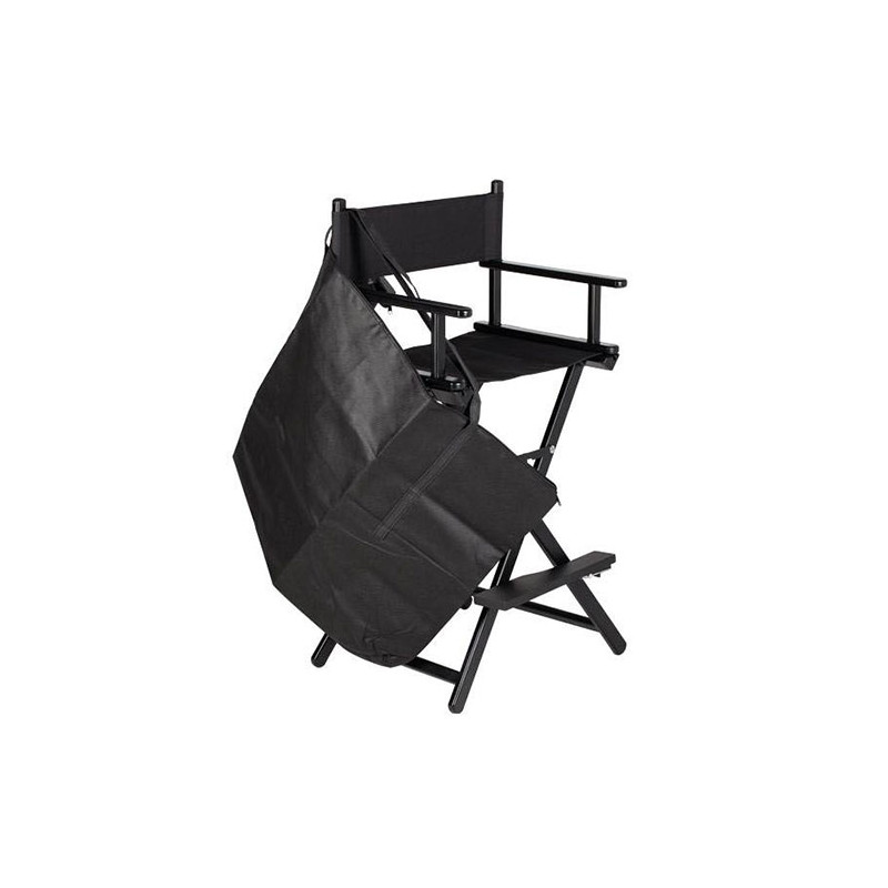 D'Orleac Chaise de Maquillage Noire avec Ccouvercle