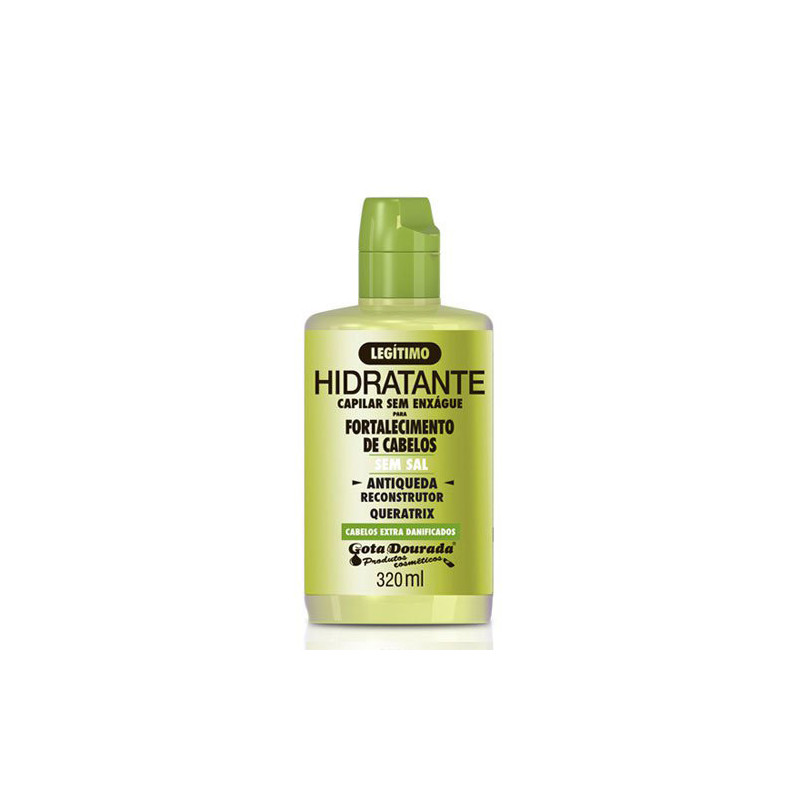 Gota Dourada Queratrix Crème à Peigner Anti-chute Sans Sel(320ml) Gota Dourada Queratrix Crème à Peigner Anti-chute Sans Sel(320ml)