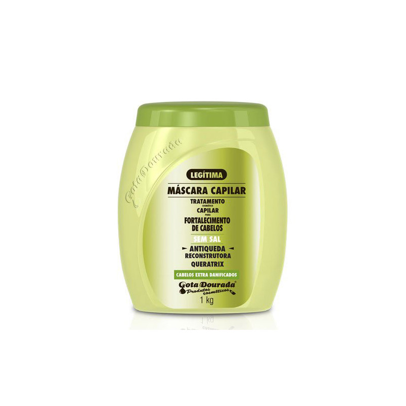 Gota Dourada Queratrix Masque Anti-Chute Sans Sel (1Kg) Gota Dourada Queratrix Masque Anti-Chute Sans Sel (1Kg)