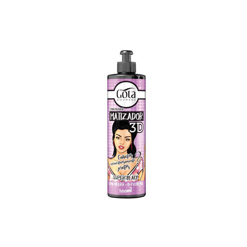 Gota Dourada Matizador 3D Super Black (300ml) Gota Dourada Matizador 3D Super Black (300ml)