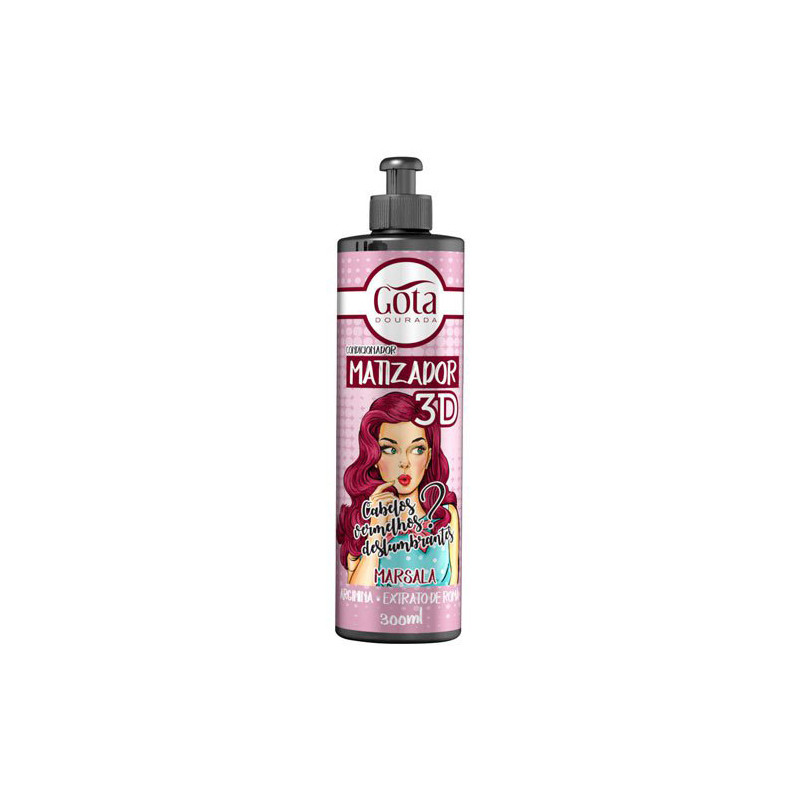 Gota Dourada Matizador 3D Marsala (300ml)