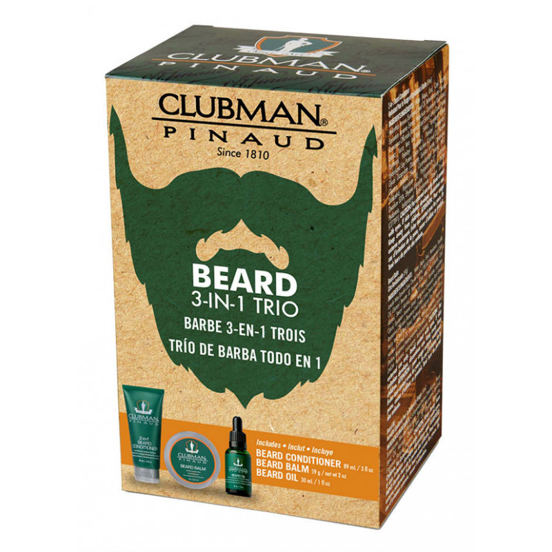 Pinaud Clubman Pack Barbe 3Pcs Pinaud Clubman Pack Barbe 3Pcs