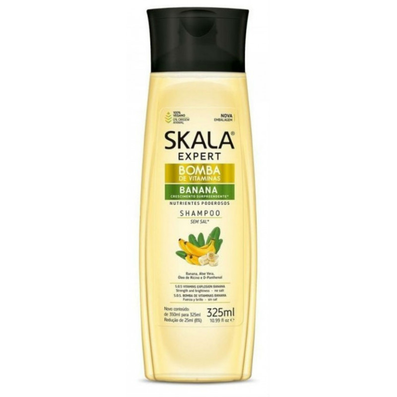 Skala Bomb Vitamins Banana Shampooing (325ml) Skala Bomb Vitamins Banana Shampooing (325ml)