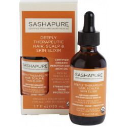 Sashapure Elixir Thérapeutique Intensif pour les Cheveux, le Cuir Chevelu et la Peau (50ml)