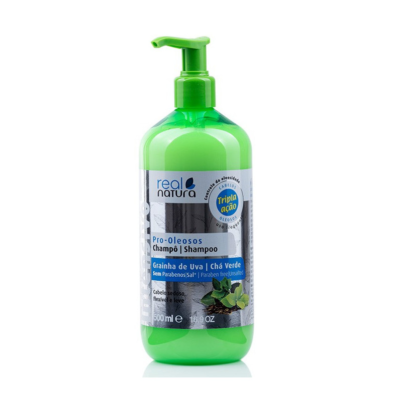Real Natura Pro-Oleosos Shampooing Sans Sel (500ml)
