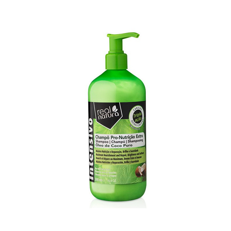Real Natura Pro-Nutriçao Extra Côco Shampooing Sans Sel (500ml) Real Natura Pro-Nutriçao Extra Côco Shampooing Sans Sel (500ml)