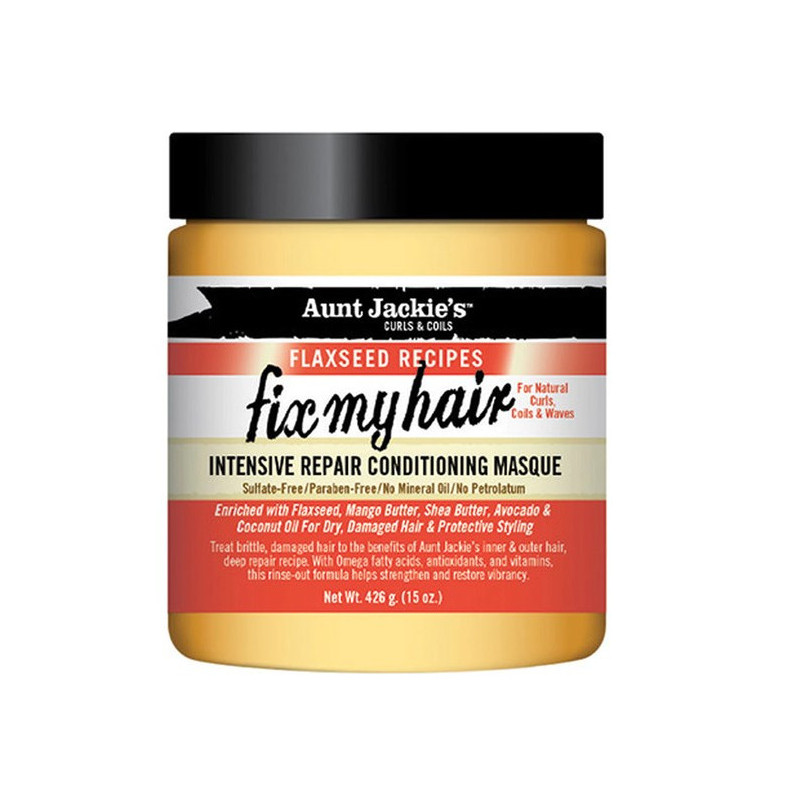 Aunt Jackie's Flaxseed Recipes Fix My Hair Intensive Repair Conditioning Masque (426gr) Aunt Jackie's Flaxseed Recipes Fix My Hair Intensive Repair Conditioning Masque (426gr)