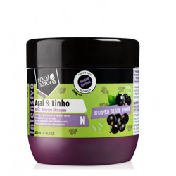 Real Natura Super Hair Food Açaî e Linho Masque (500ml)
