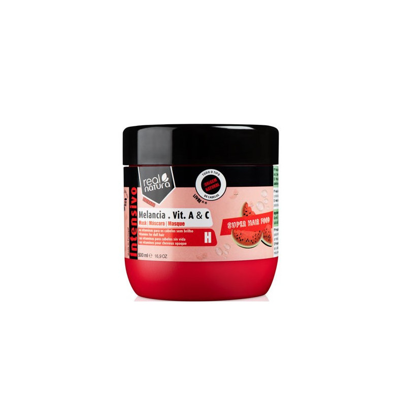 Real Natura Super Hair Food Melância Vitamina A+C Masque (500ml) Real Natura Super Hair Food Melância Vitamina A+C Masque (500ml)