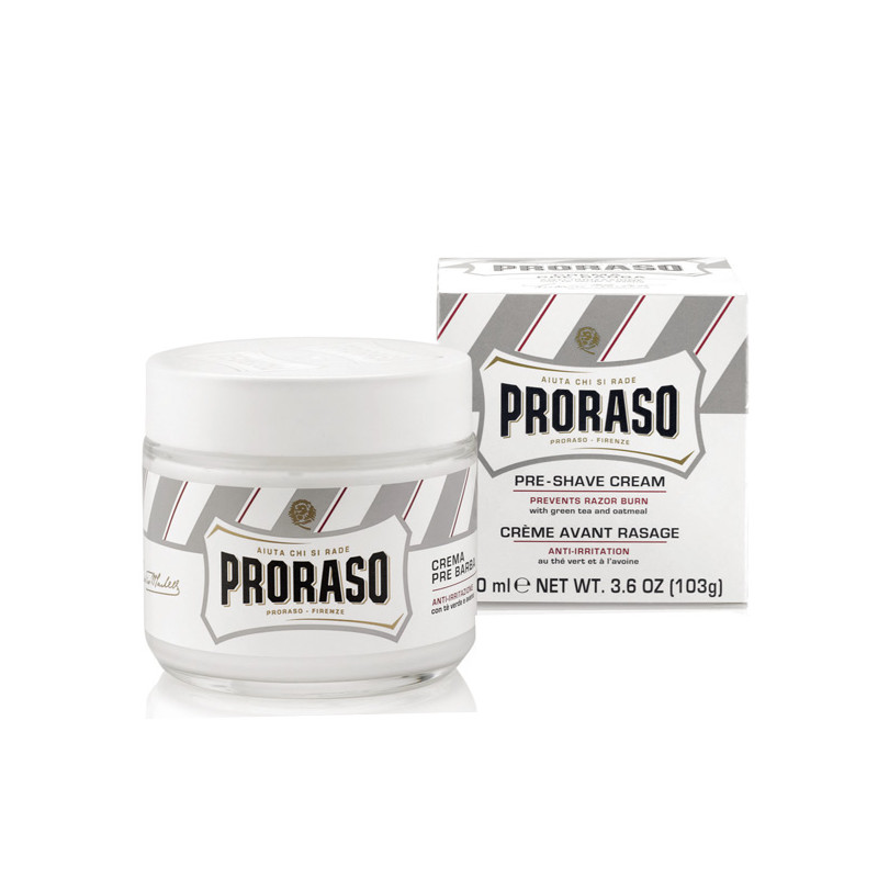 Proraso Ligne Blanc Crème de Pré-Rasage au Thé Vert (100ml)
