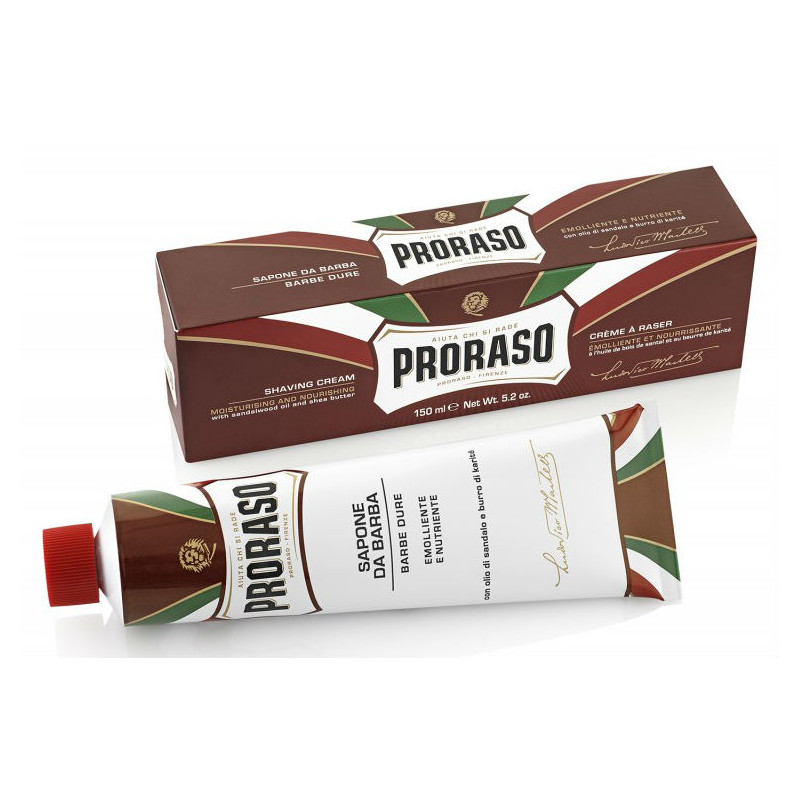 Proraso Ligne Rouge Tube de Crème à Raser Barbes Dures (150ml) Proraso Ligne Rouge Tube de Crème à Raser Barbes Dures (150ml)