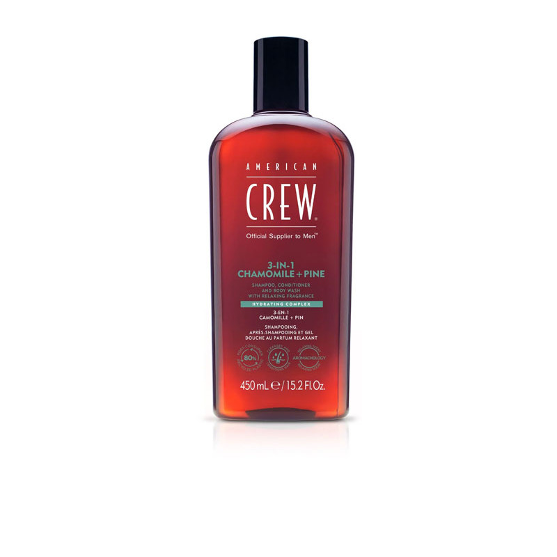 American Crew 3-en-1 Camomille + Pin 450ml American Crew 3-en-1 Camomille + Pin 450ml