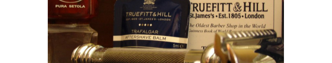 Catalogue Truefitt & Hill pour les soins de la barbe, moustache, cheveux et du rasage